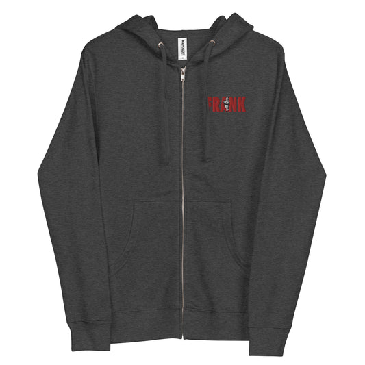 Frank's Laptop Man Unisex fleece zip up hoodie